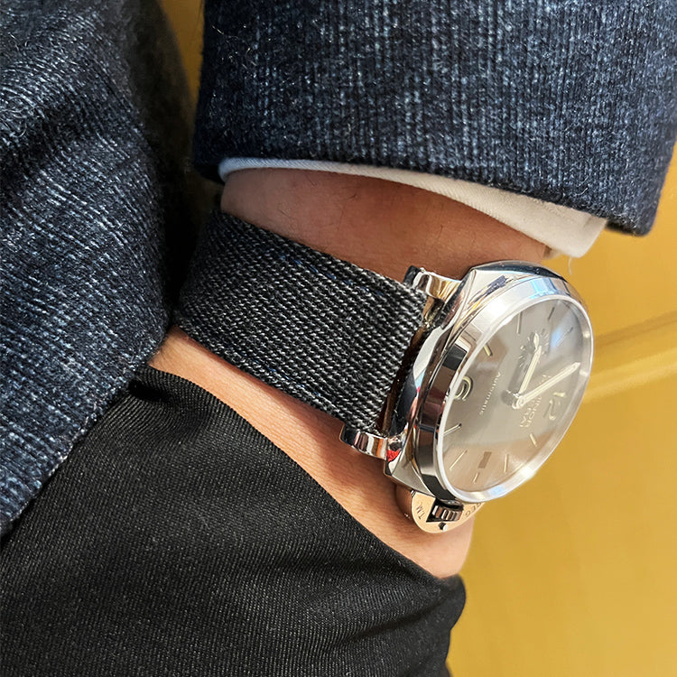 Dark Grey Sharkskin Watch Band