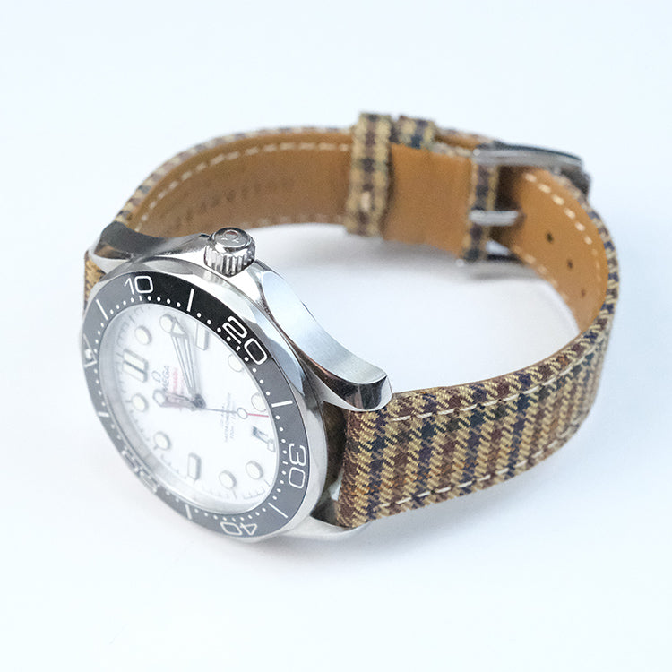 (New In)Khaki Windowpane Wool Bands