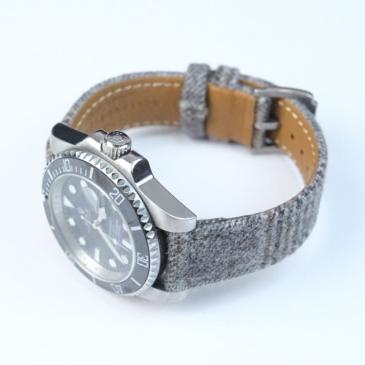 Grey Luxury English Flannel Strap