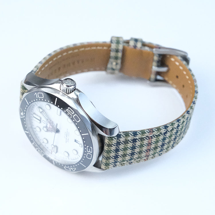 (New In)Green Windowpane Wool Bands