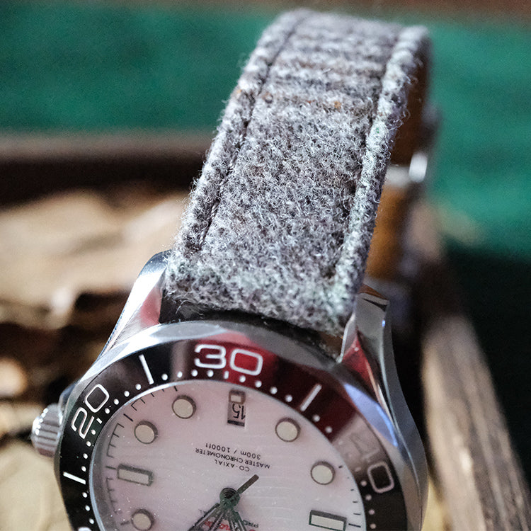 Grey Luxury English Flannel Strap