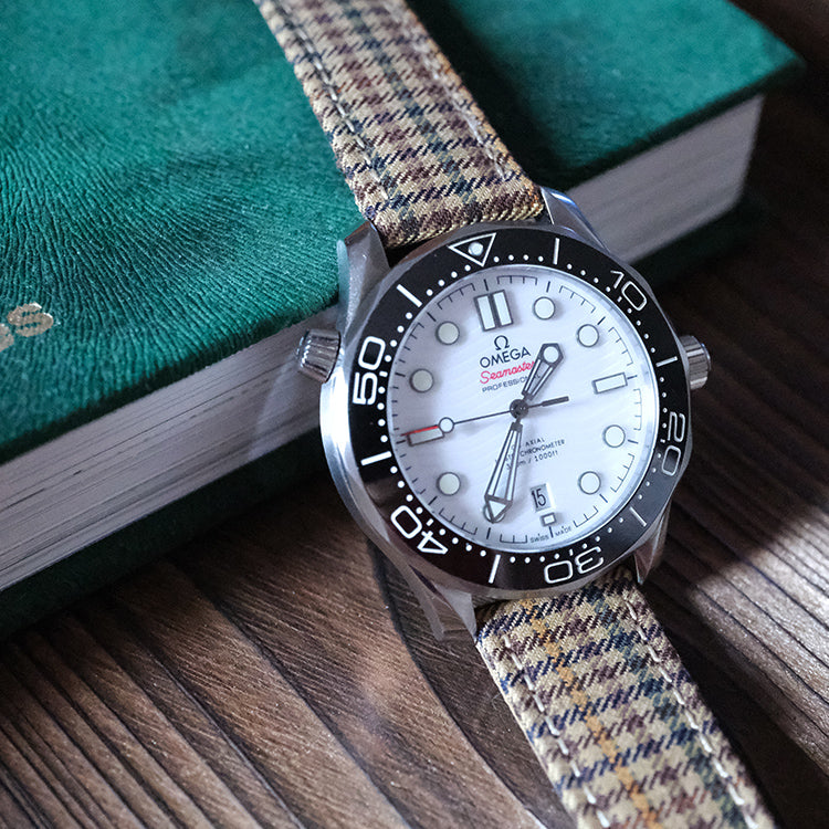 (New In)Khaki Windowpane Wool Bands