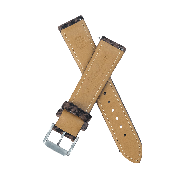(New In)Brown Flannel Houndstooth Wool Bands