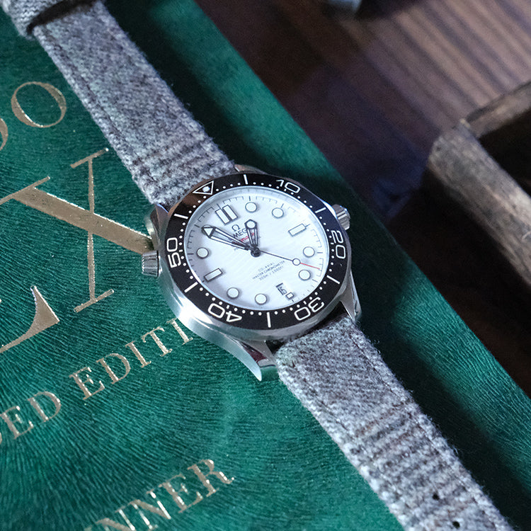 Grey Luxury English Flannel Strap