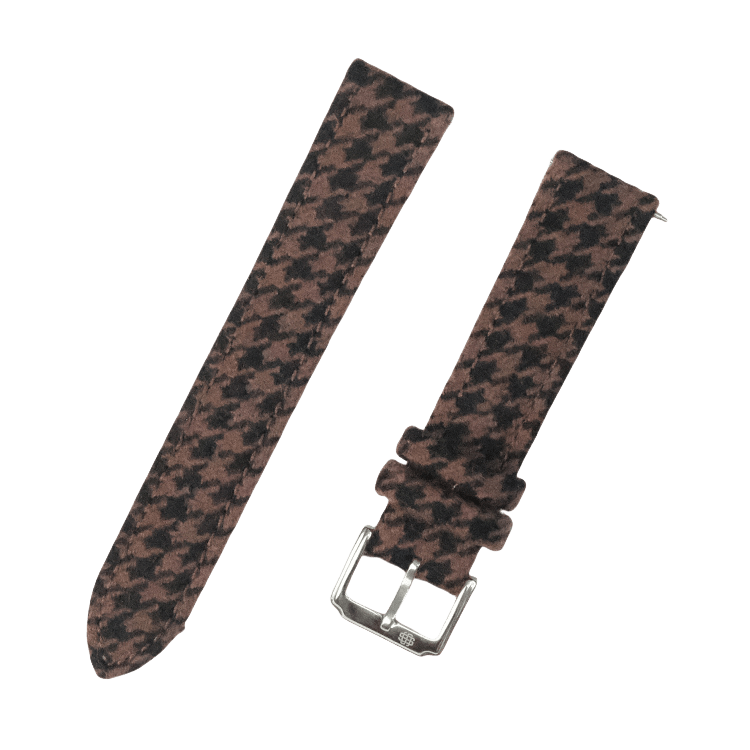 (New In)Brown Flannel Houndstooth Wool Bands