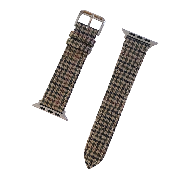 Green English Suiting Windowpane Apple Strap