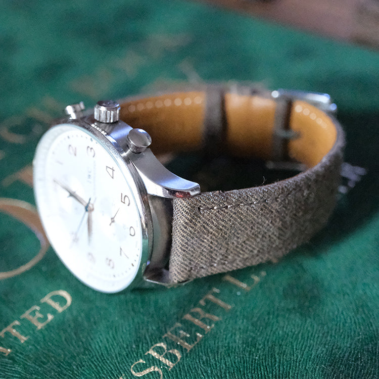 (New In)Brown Flannel Wool Twill Bands