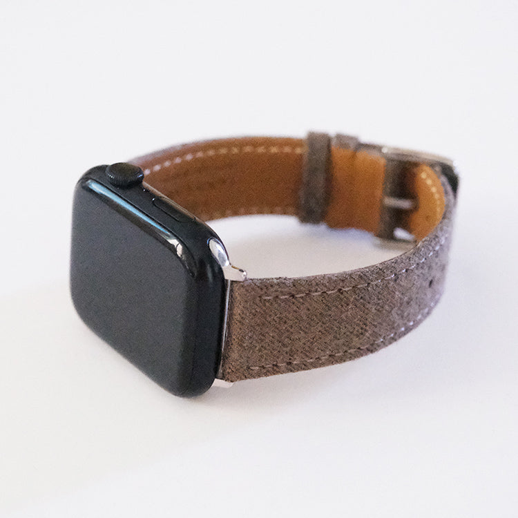 Premium Flannel Brown Wool Watchband