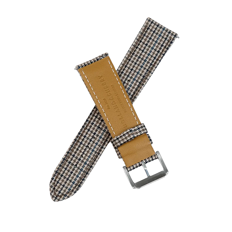 (Bespoke Item) Light Brown & Black Royal VV150 Houndstooth Strap