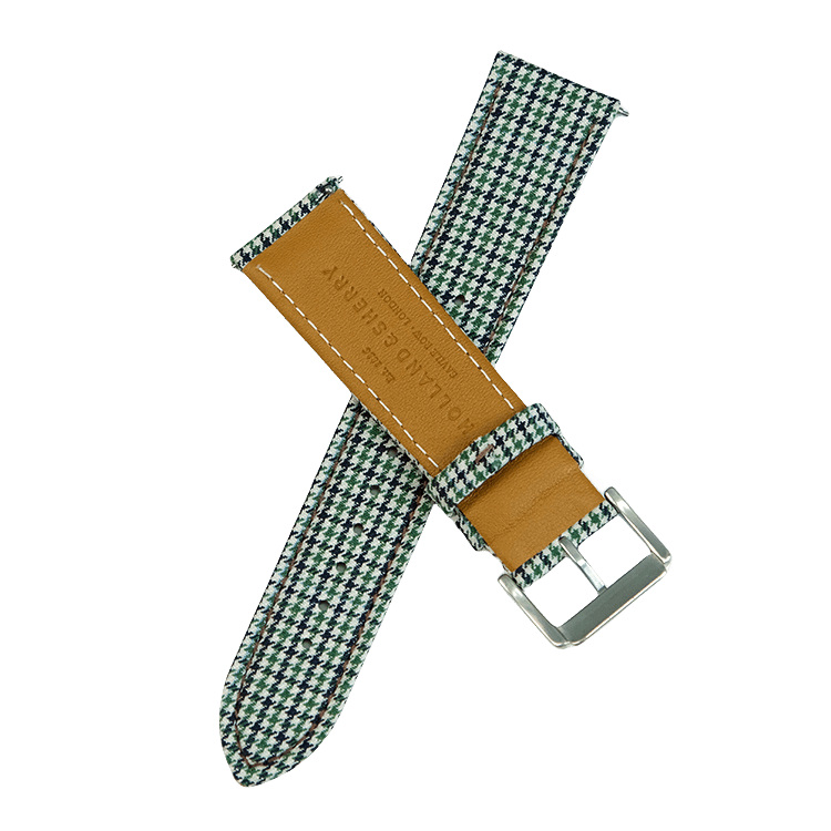 Green Houndstooth Watch Strap