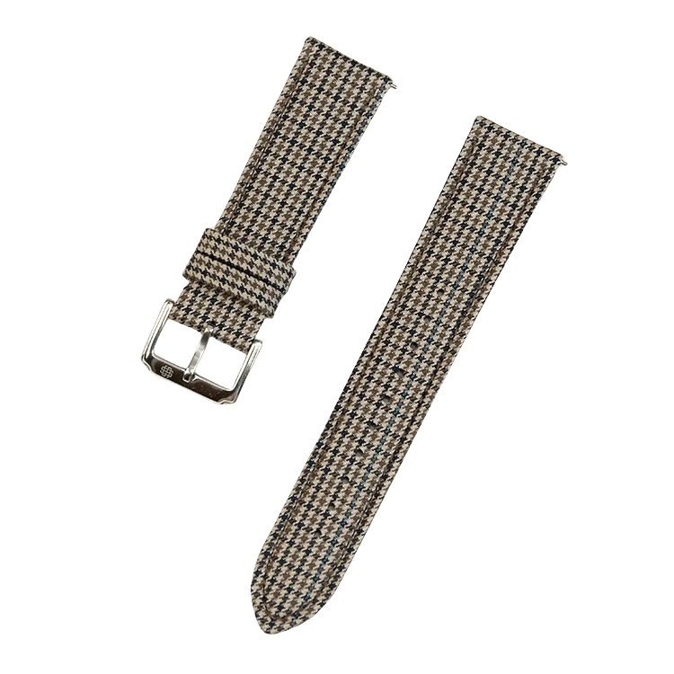 (Bespoke Item) Light Brown & Black Royal VV150 Houndstooth Strap