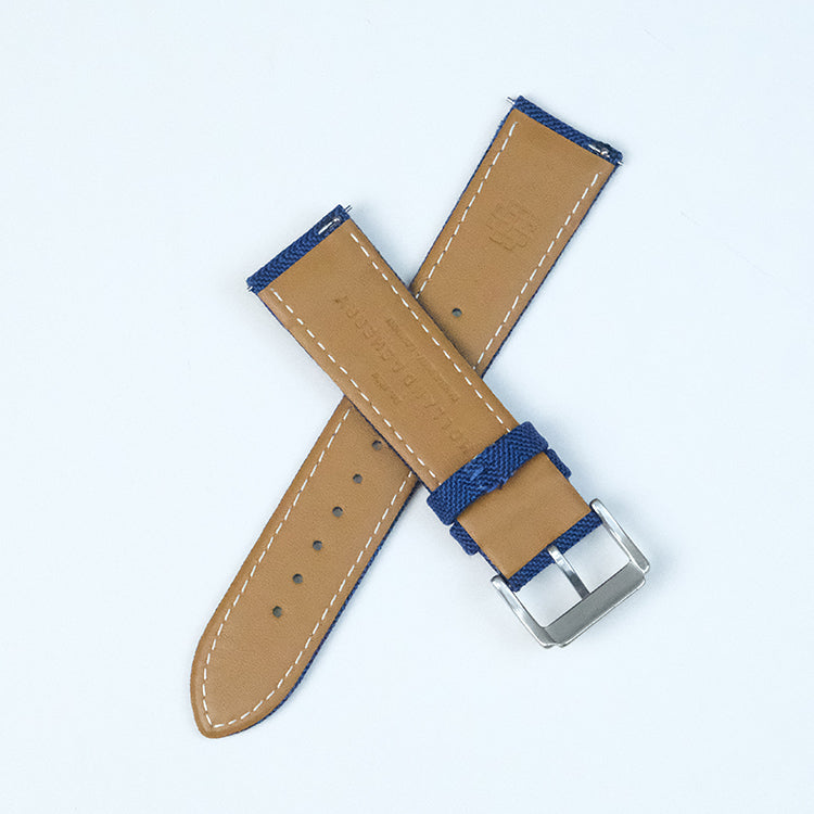 Navy Blenheim Herringbone Strap