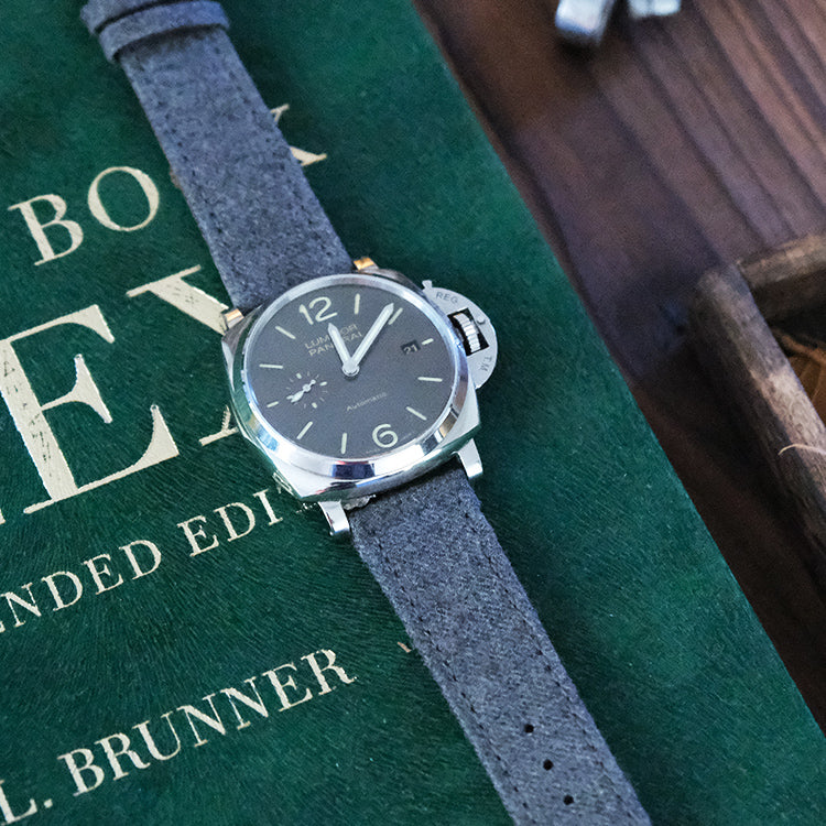(New In)Grey Flannel Houndstooth Wool Bands