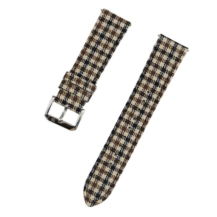 Walnut English Suiting Windowpane Strap