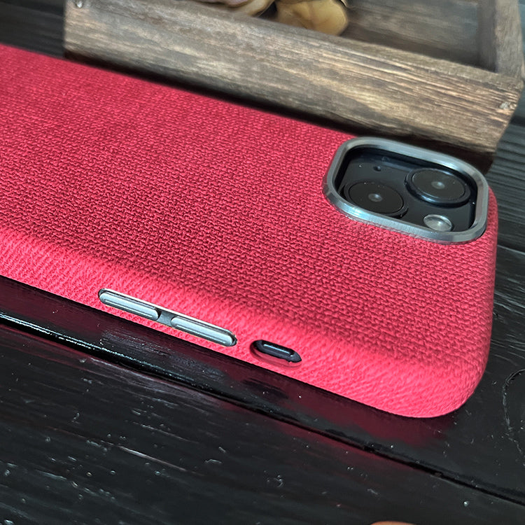 Red Wool Phone Case—MagSafe Compatible