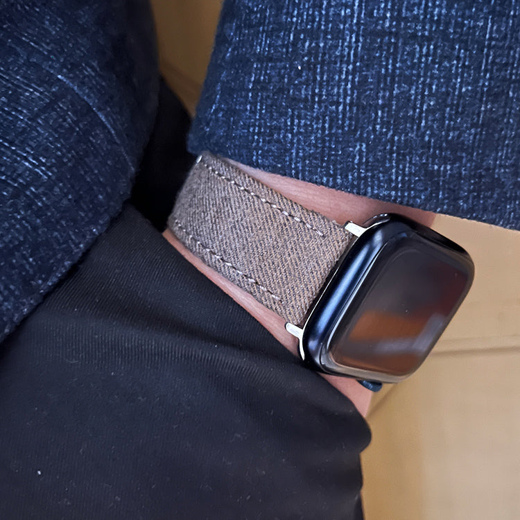Premium Flannel Brown Wool Watchband