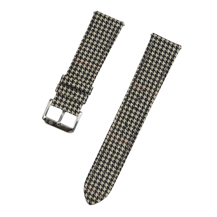 (Bespoke Item) Light Brown & Red Royal VV150 Houndstooth Strap