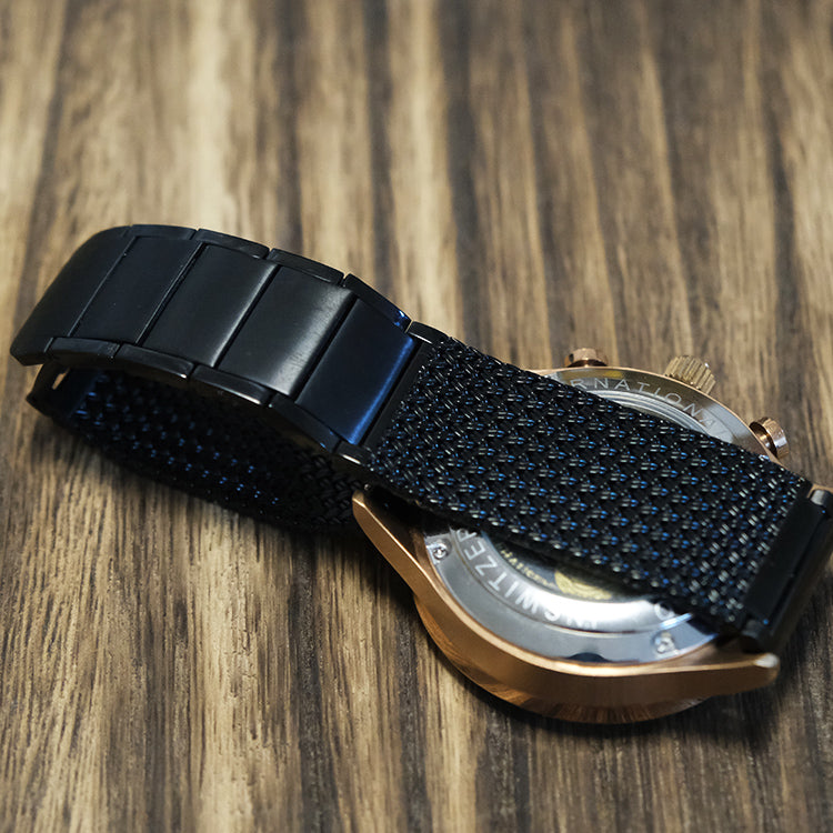 Black Steel Magnetic Clasp Chain Strap