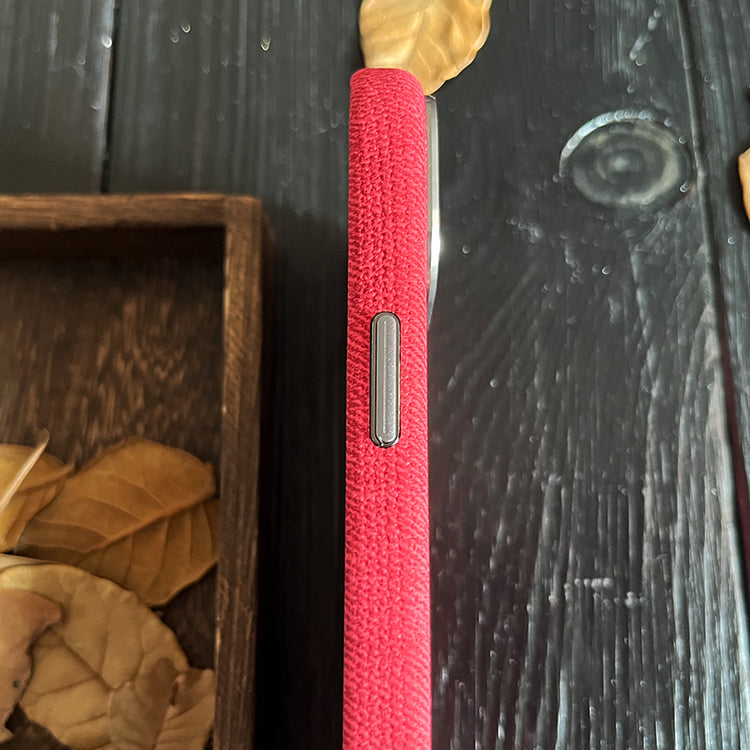 Red Wool Phone Case—MagSafe Compatible