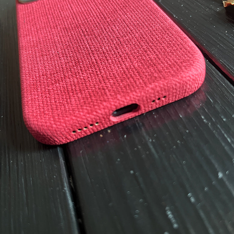Red Wool Phone Case—MagSafe Compatible