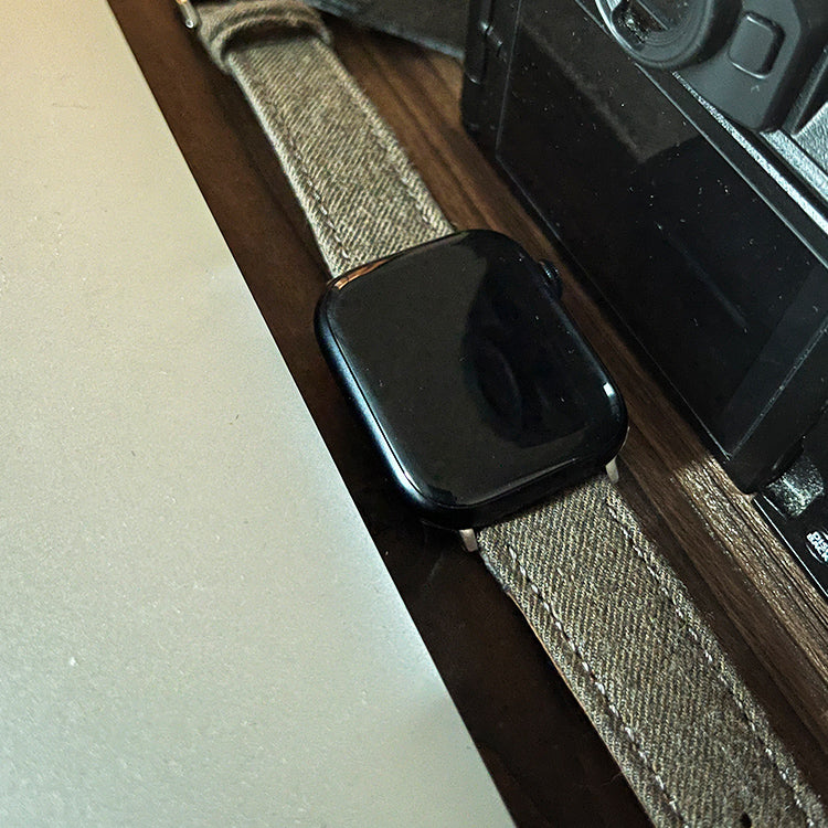 Premium Flannel Brown Wool Watchband