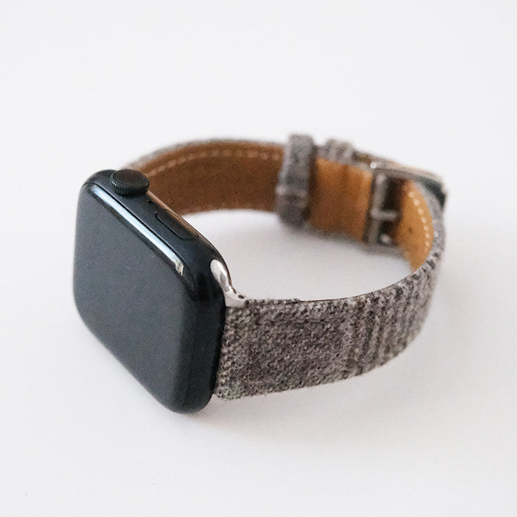 Grey Luxury English Flannel Apple Strap