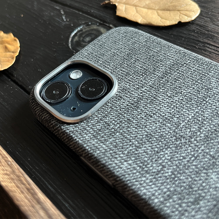 Grey Wool Phone Case—MagSafe Compatible