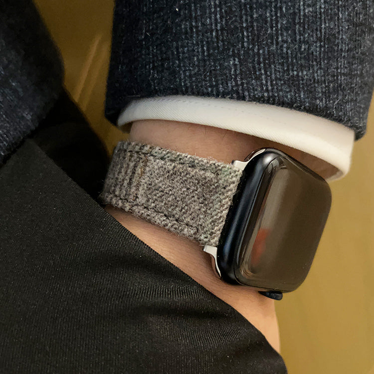Grey Luxury English Flannel Apple Strap
