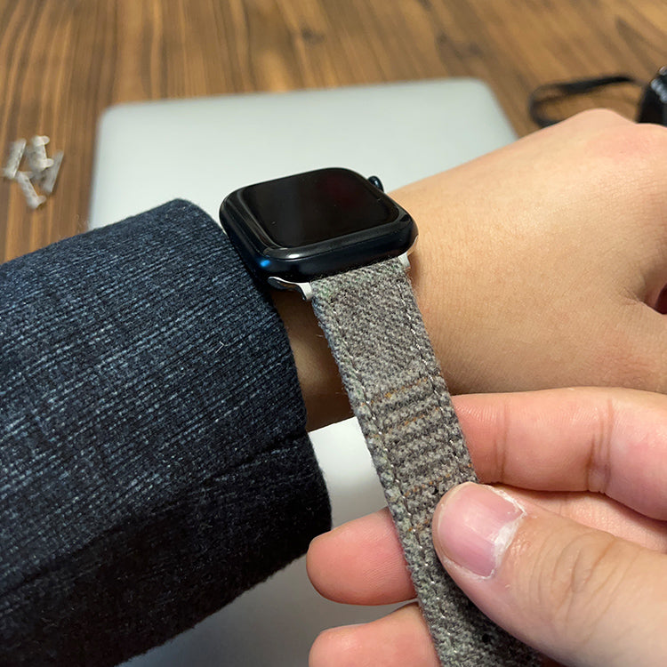 Grey Luxury English Flannel Apple Strap