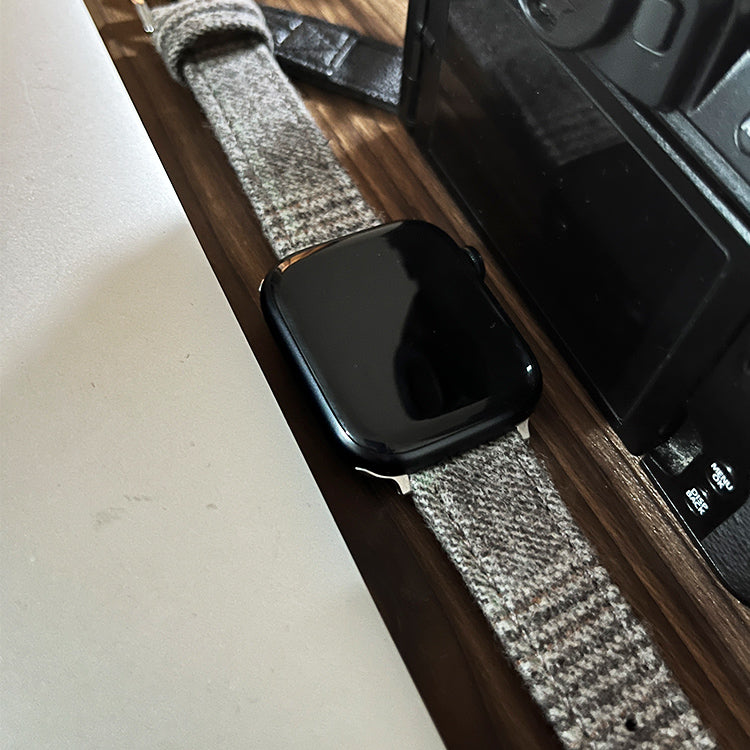 Grey Luxury English Flannel Apple Strap