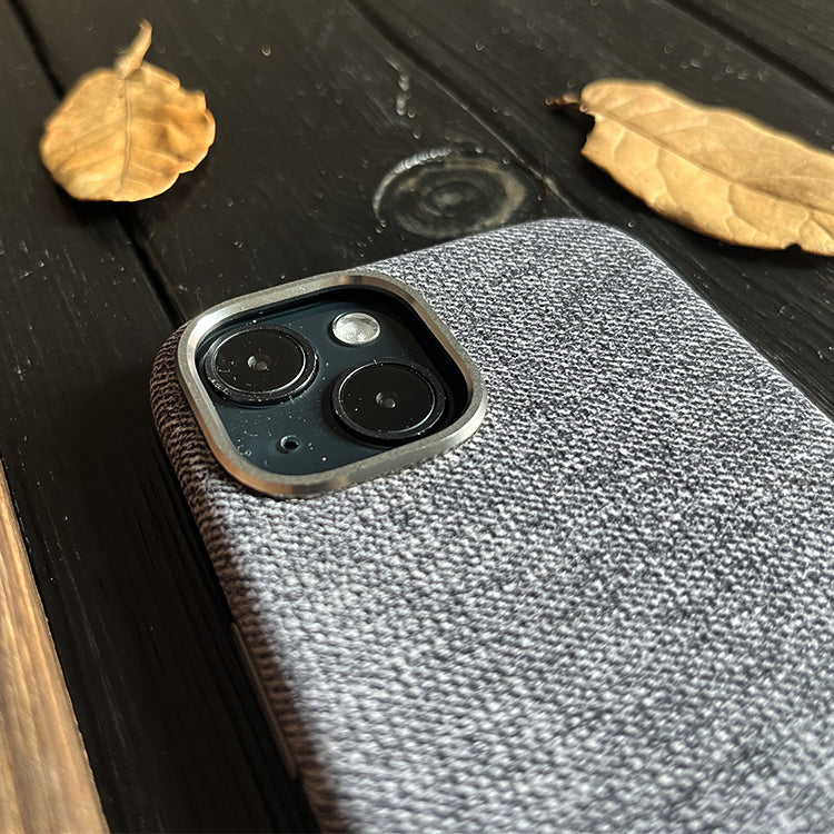 Light Grey Wool Phone Case—MagSafe Compatible