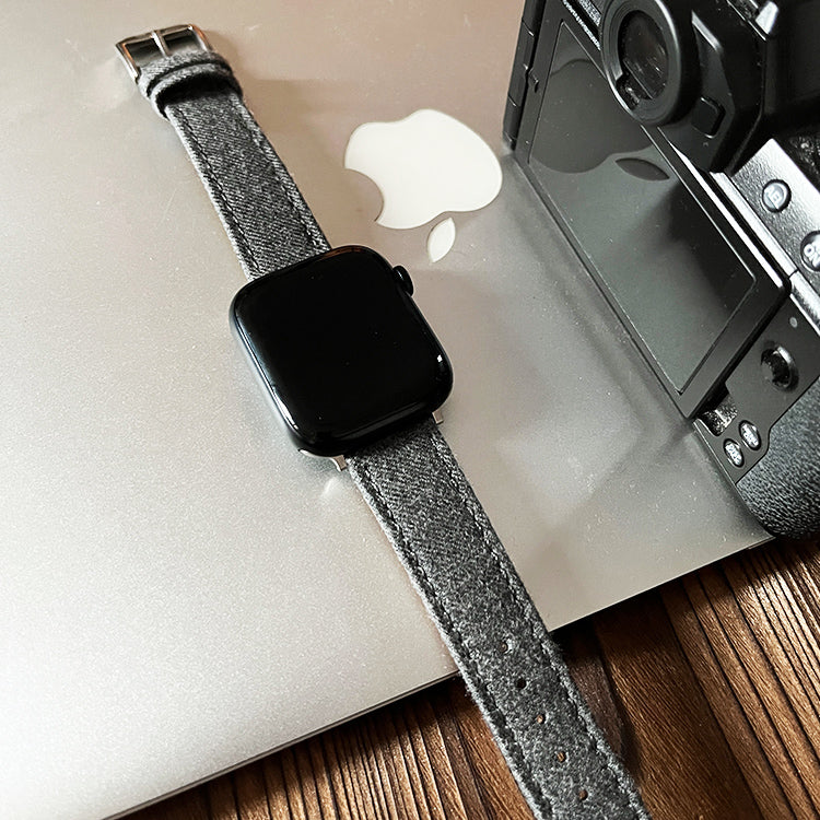 Grey Luxury English Flannel Apple Strap