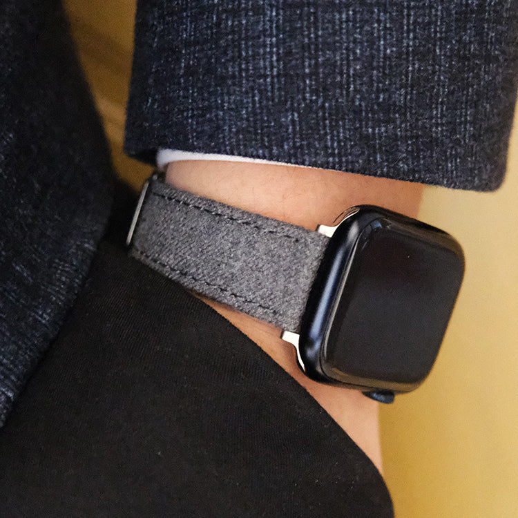 Grey Luxury English Flannel Apple Strap