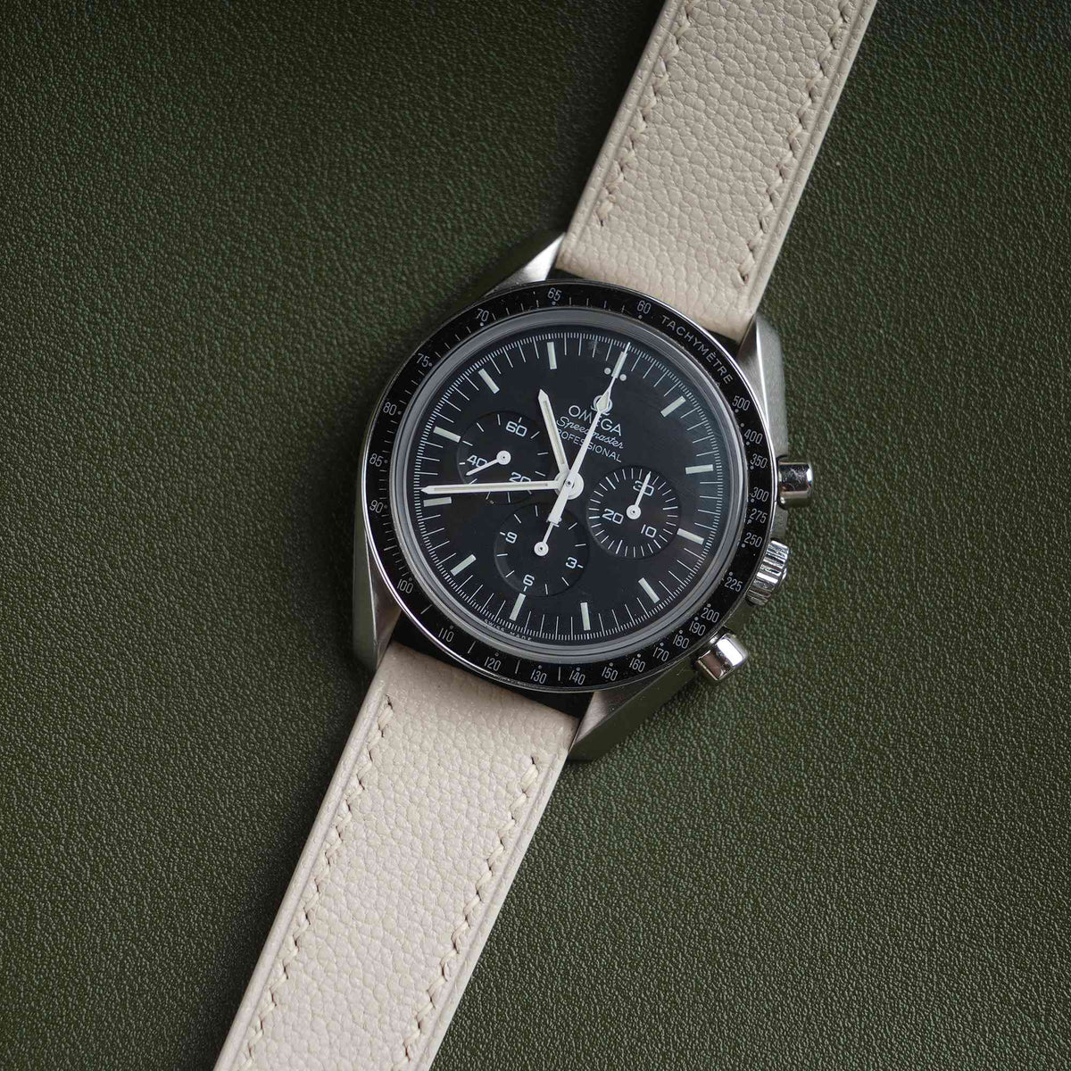【Saffiano】Blanc French Goatskin Strap