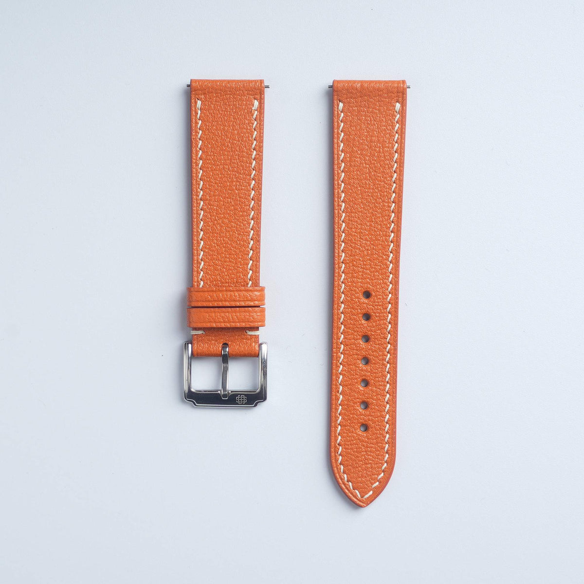 【Saffiano】Orange French Goatskin Strap