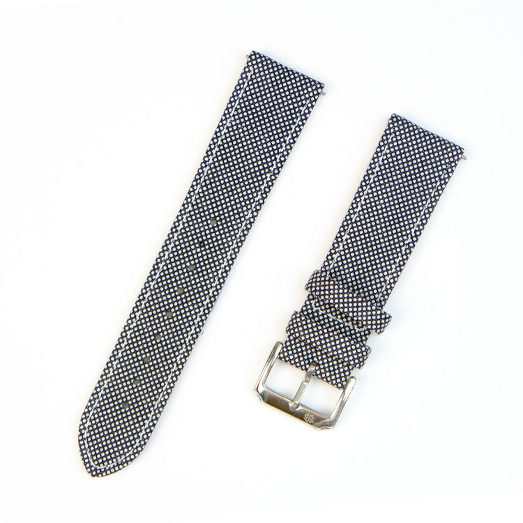 Black & White Cambridge Birdseye Strap