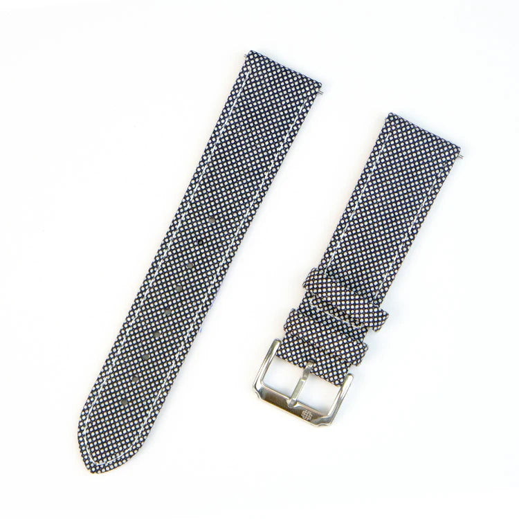 (Bespoke Item) Black & White Cambridge Birdseye Strap