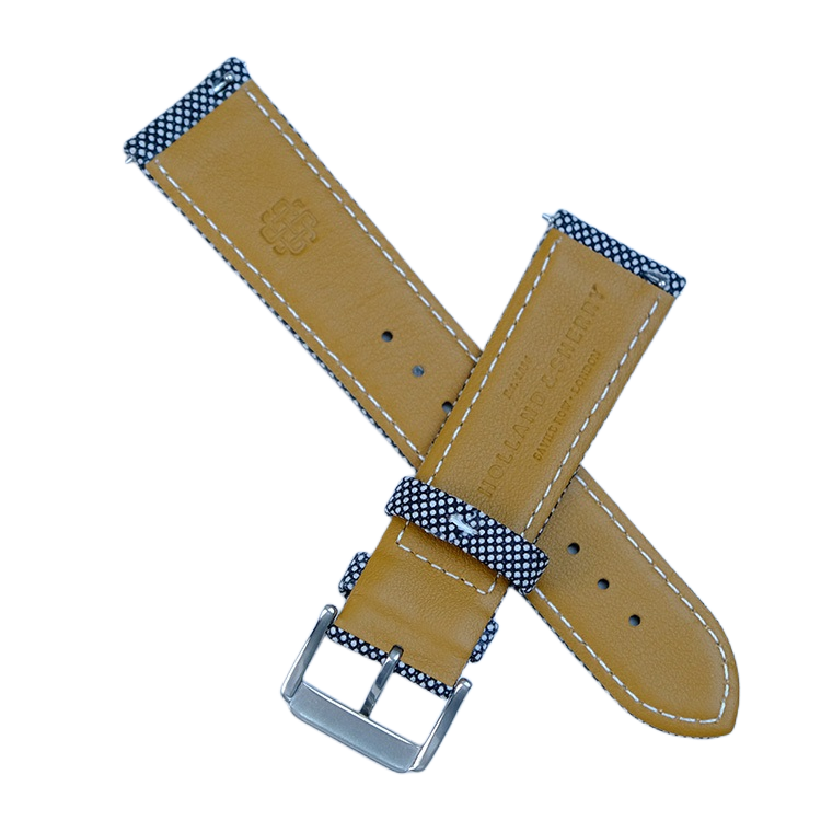 Black and White Birdseye Watch Band