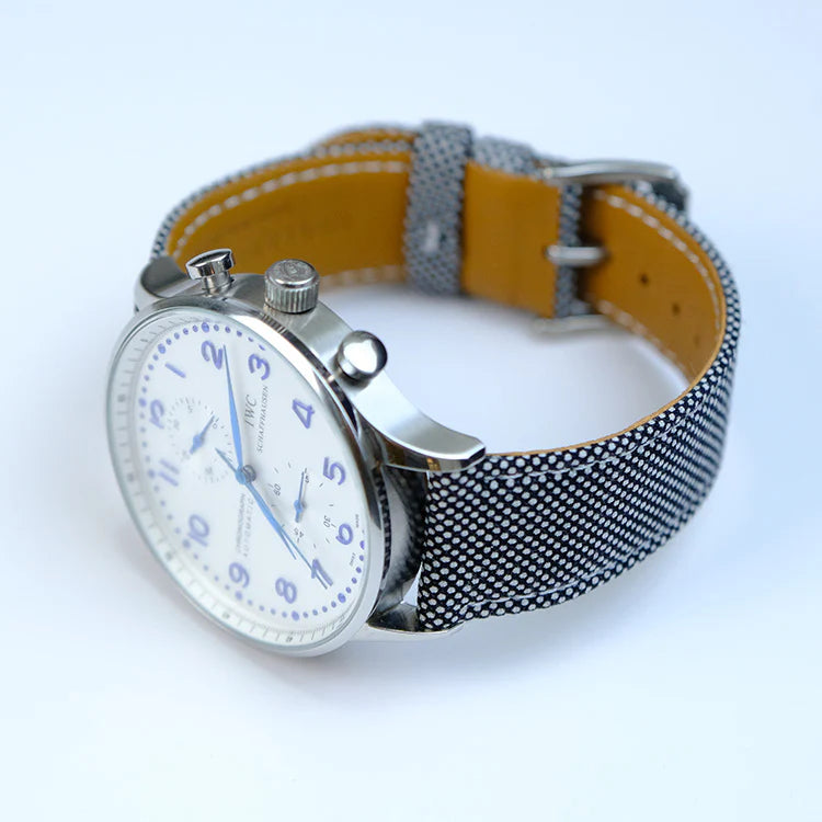 (Bespoke Item) Black & White Cambridge Birdseye Strap