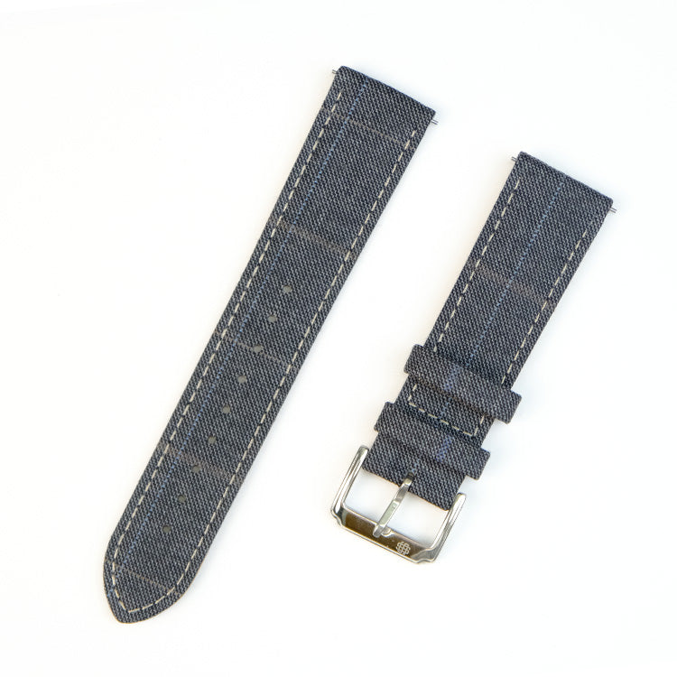 Grey & Blue Italian Tradizione Sharkskin Strap