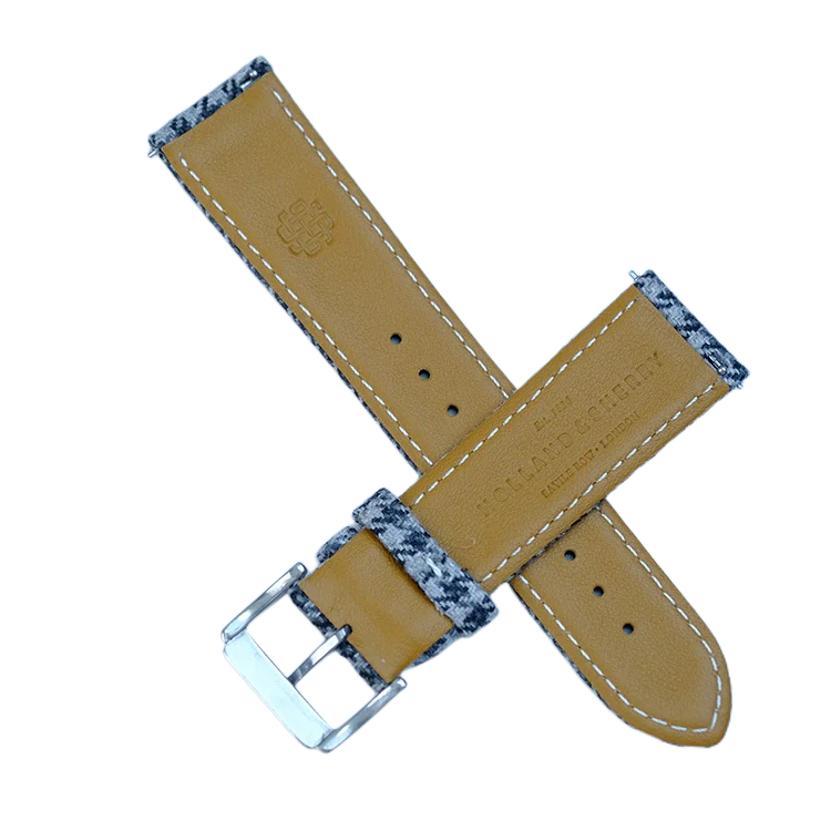 (Bespoke Item) Grey Crown Classic Houndstooth Strap