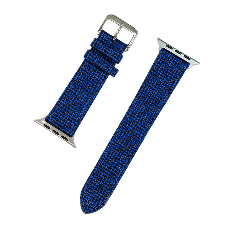 Blue Woven Texture Watch Band