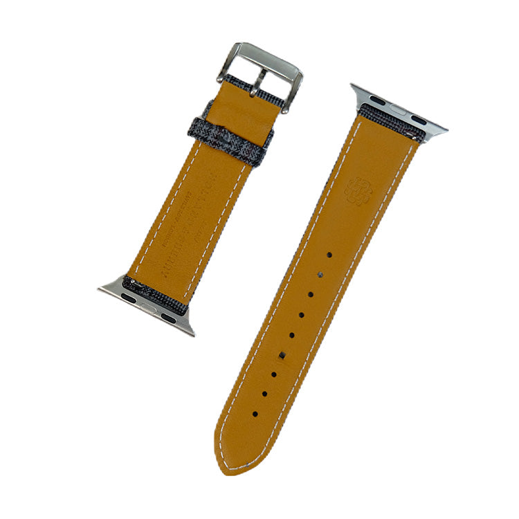 Grey & Maroon Mock Glen Check Fancy Apple Strap