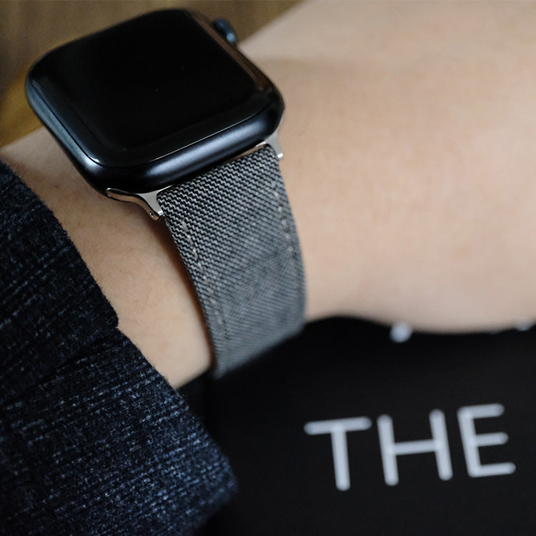 Grey Sharkskin Watch Band