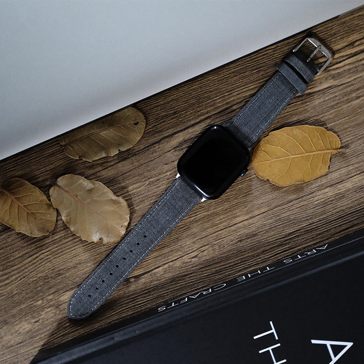 Grey Sharkskin Watch Band