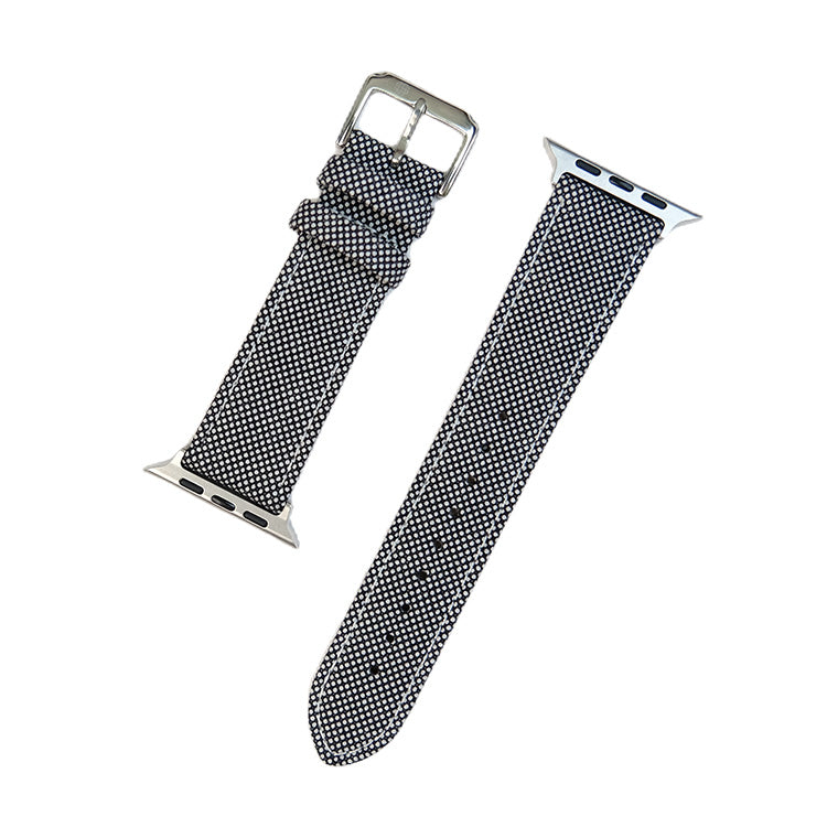 Black and White Birdseye Watch Band