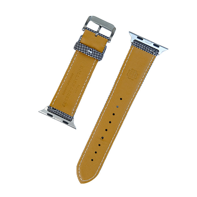 Black and White Birdseye Watch Band