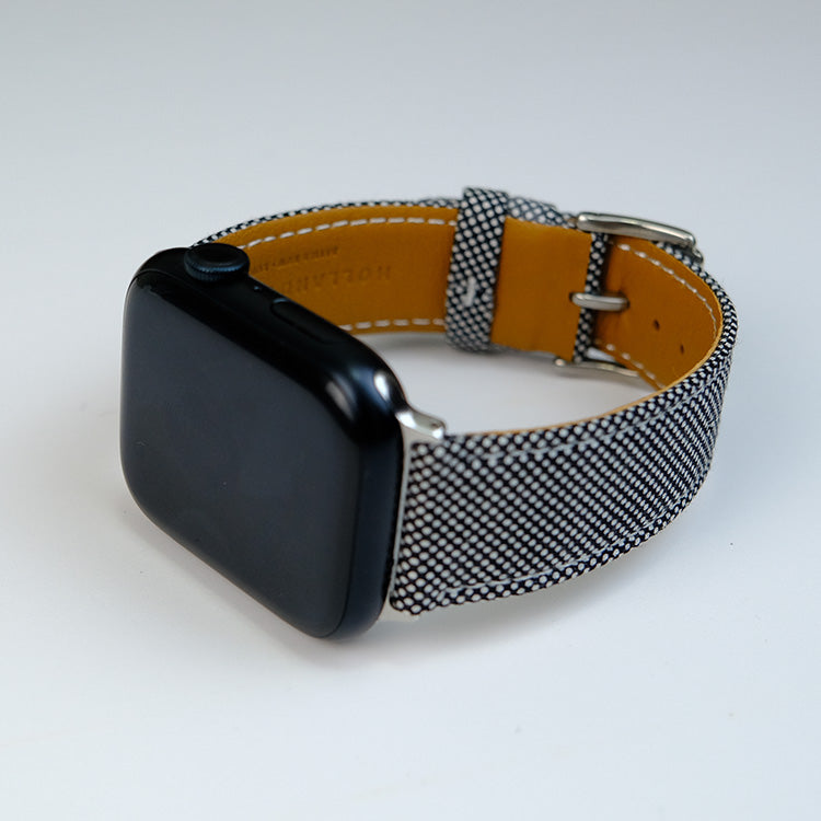 Black and White Birdseye Watch Band