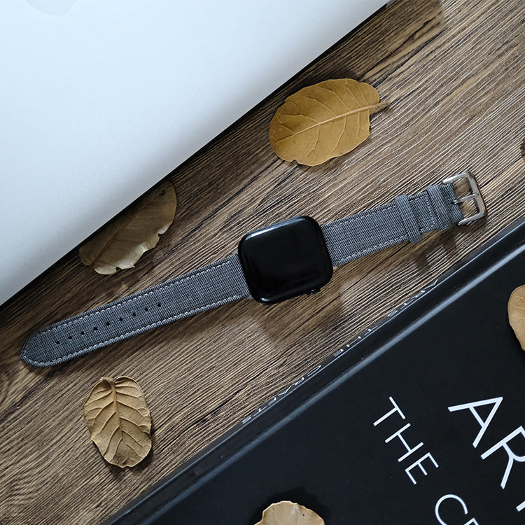 Grey Italian Tradizione Bold Sharkskin Apple Strap