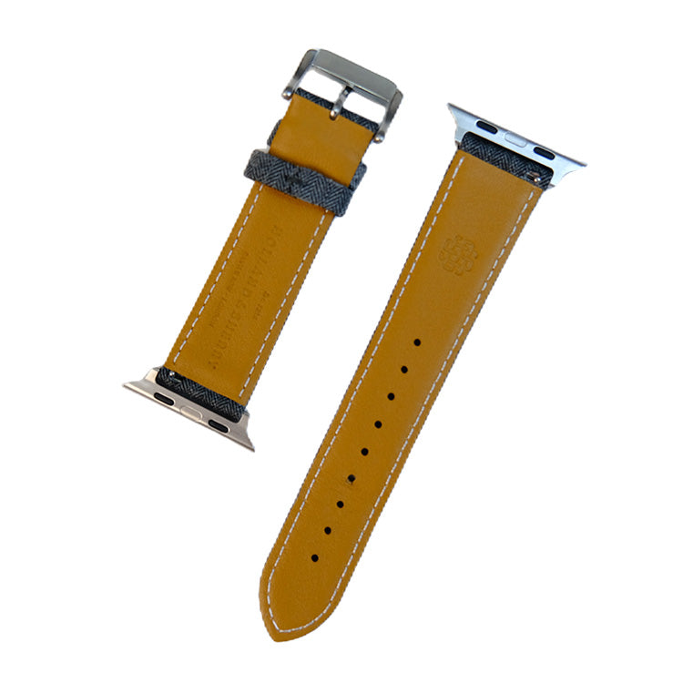 Dark Grey Cambridge Herringbone Apple Strap